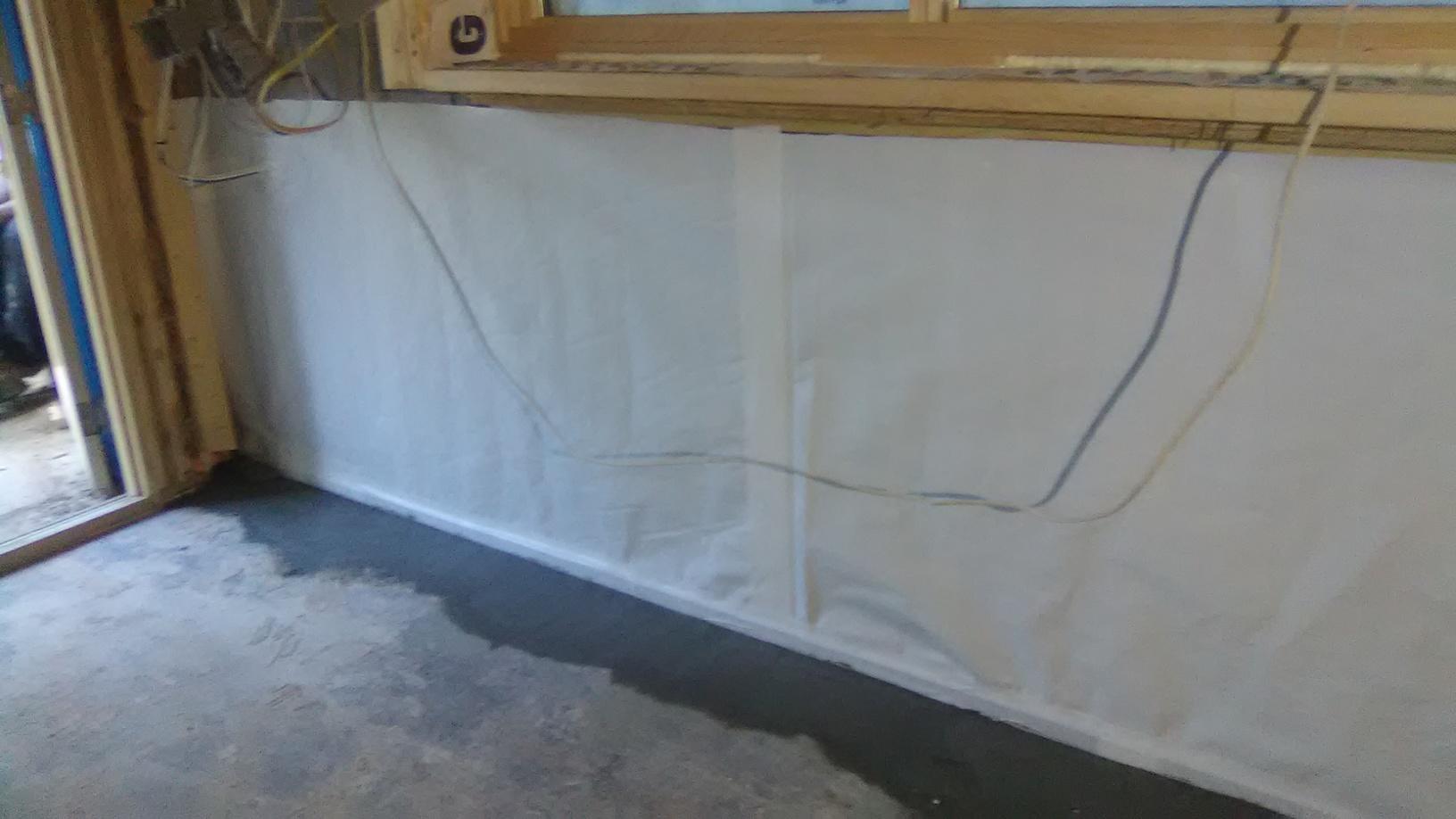 Basement Waterproofing Contractor Completes Basement