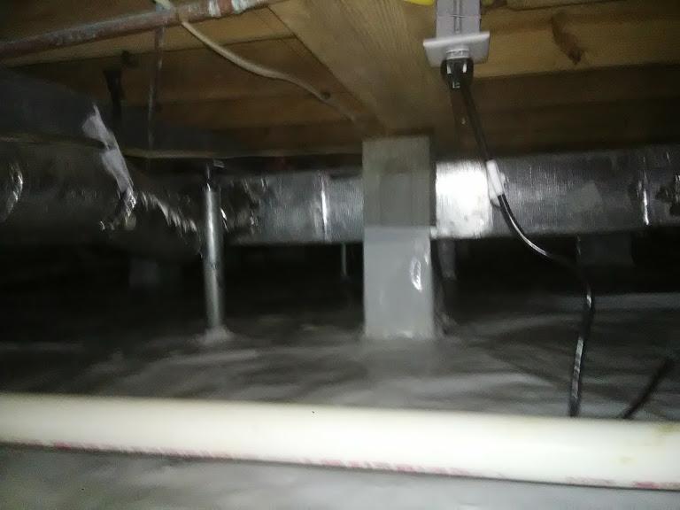 SmartJack Foundation Supports with CleanSpace Liner and SilverGlo Insulation