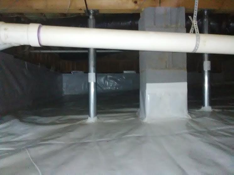 CleanSpace Liner Installed in a CrawlSpace