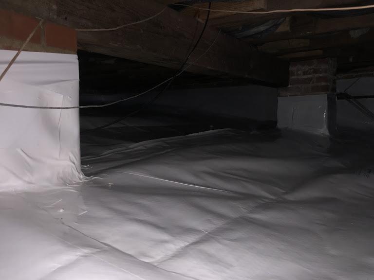 CleanSpace Liner makes the CrawlSpace look Clean and Tidy