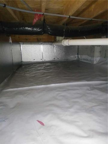 Crawl Space Waterproofing in Raleigh, NC - After Photo