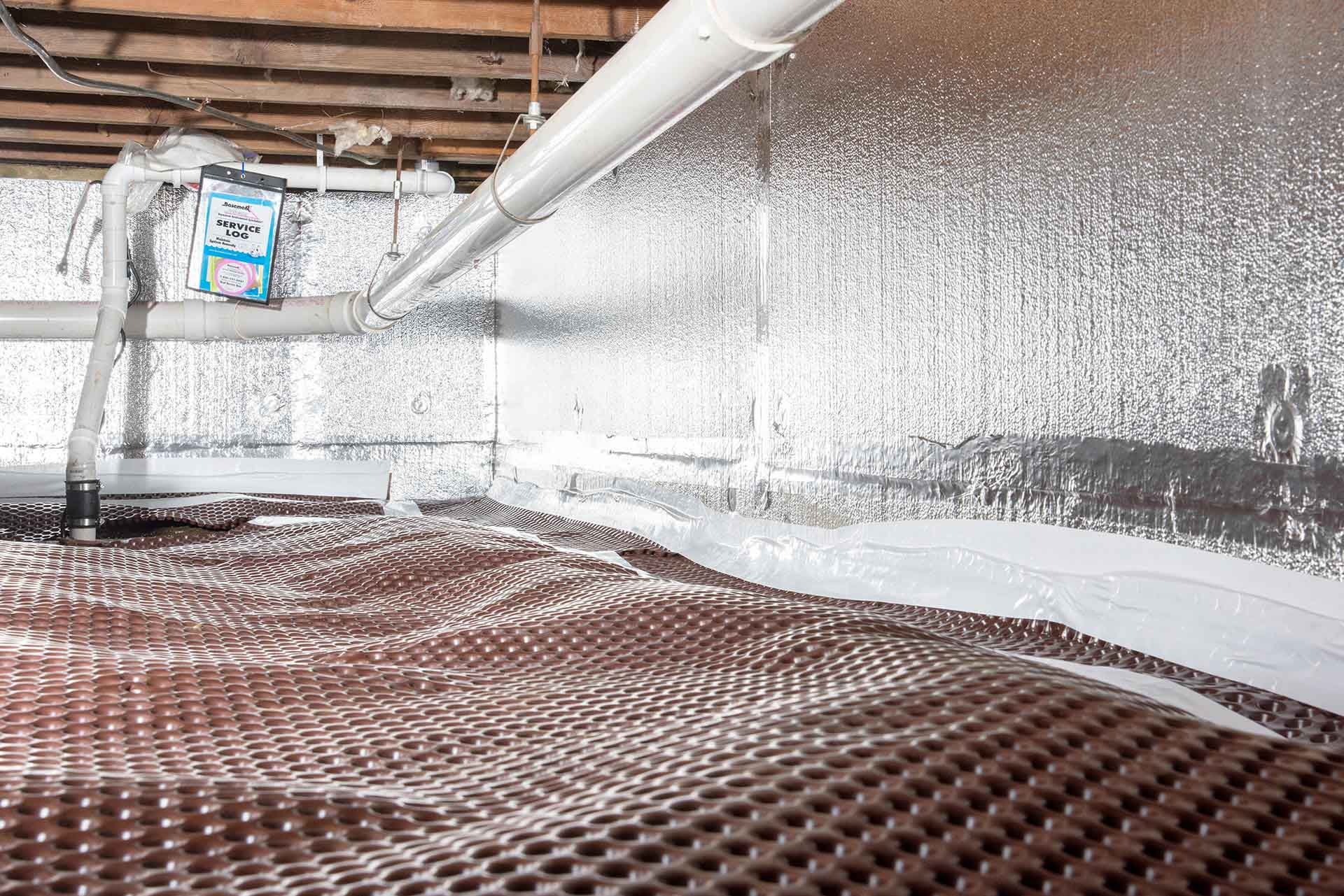 dry matting for crawl space fix