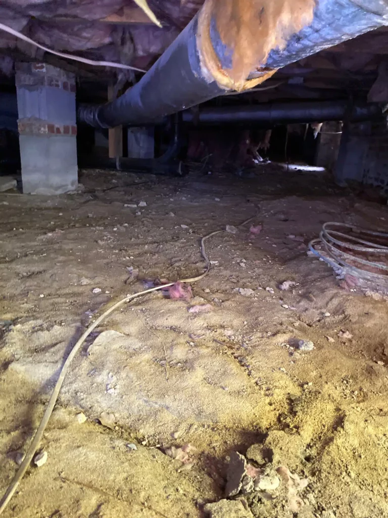crawl space before