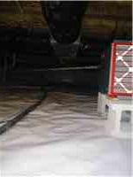 CleanSpace Liner Installed in Crawlspace