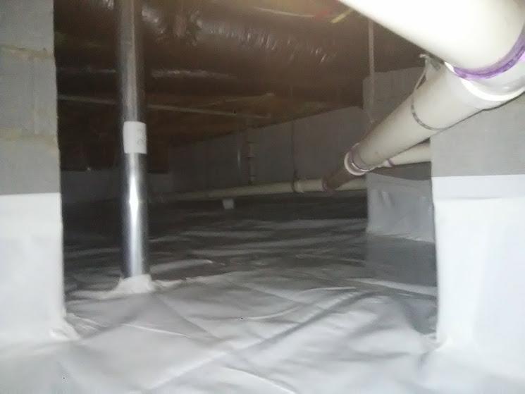 CleanSpace Liner Installed in a CrawlSpace 4