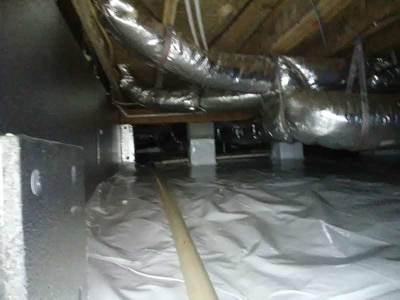 CleanSpace Liner installed in a Crawl Space