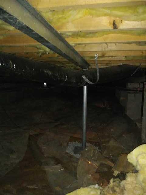 Smart Jack Crawlspace Supports Installed