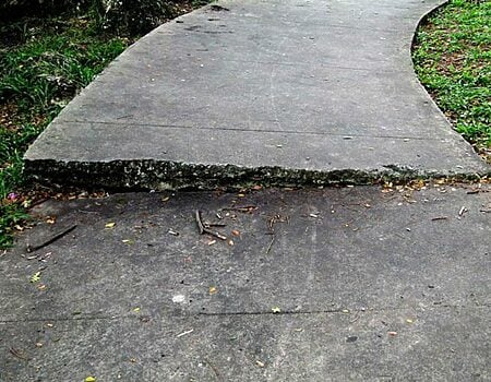 Uneven Sidewalk Damaged